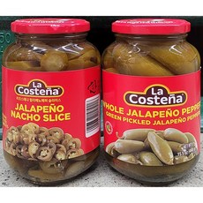 La Costena 라코스테냐 할라페뇨 440g (1.페퍼 슬라이스 2.페퍼 홀 / 2종 택1) / 멕시코, 1개