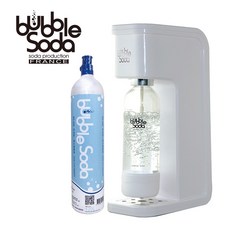 【BubbleSoda】 免插電全自動健康氣泡水機-白色BS-909B(120L大鋼瓶組合) 自製氣泡飲 健康又環保, BS-909B