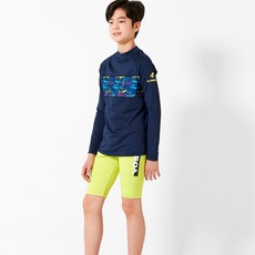 엘인보아 주니어 래쉬가드 상어네이비 5부상하
