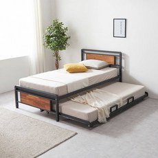 이플 원목 슬라이딩 침대 SS 2colors, 화이트