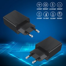 5V2A 유럽 규격 충전기 CE 인증 휴대폰 USB 충전 어댑터 모든 호환 제품에 직접 충전 가능, 검은색, 유럽 규정