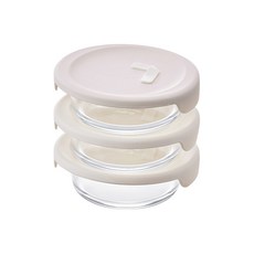 락앤락 리뉴얼 바로한끼 밥용기 250ml 3개 아이보리, 1세트