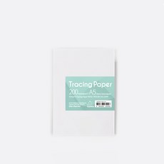 PaperPhant 트레싱지 Tracing Paper 베끼는 투명 종이 200매, 1팩, A5