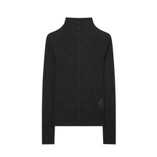 시어 텐셀 하이넥 티셔츠 다크 그레이-234655