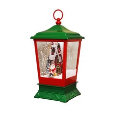 크리스마스 가로등 장식 인테리어 장식품 눈내리는 램프 무드등 장식용 산타 오르골, 3박스, 빨간색과 녹색 풍차