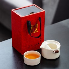 1인다기세트 차선 휴대용 결혼선물 이쁜 말차 셋트, 3_옥자기 주전자 1잔+레드상자