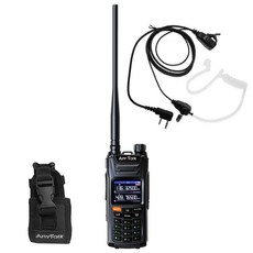 AnyTalk FT-388GPS 10W 三等業餘無線對講機 即時GPS定位 寬頻段接收 航空頻道 一鍵對頻 贈 背袋, 1個, 388GPS黑(贈領夾空導*1背袋*1