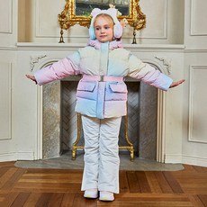 [로엠걸즈] 허리벨트 아우터 RGJP25B1C 스키점퍼