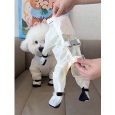 얇은 강아지 여름옷 산책용 다리커버 오염방지 의류, 1. 그린 풀커버, XXL