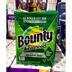 BOUNTY 兩層隨意撕特級廚房紙巾101張x12卷-台中小蜜蜂美式賣場代購, 1個, 貨運宅配限1袋