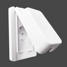 전기 방우 콘센트 플러그 벽 매입 콘센트 1구, 1개