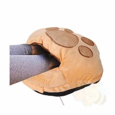 곰발바닥 USB 발난로 브라운 발히터 풋워머