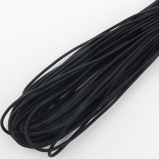 Joeunmall 둥근고무줄 2mm X 20M 스트링고무줄 면 천고무줄 고무밴드, 블랙, 1개
