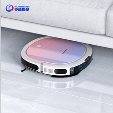 德國KLINSMANN掃地機器人超薄智能全自動傢用吸塵器洗擦拖地一體, K196自動充電+規劃+電控水箱+帶遙控