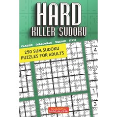 (영문도서) Hard Killer Sudoku: 250 Sum Sudoku Puzzles for Adults Paperback, Independently Published, English, 9798581026373