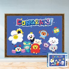 모두의취미 트루즈 축하 500피스 캐릭터 직소퍼즐, 1개, 액자세트(엔틱골드)