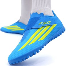 아디다스 주니어 찍찍이 풋살화 끈 없는 터프화 인조잔디 짧은잔디용 잔뽕 스터드화 입문 훈련 경기용 TF화 어린이 축구교실