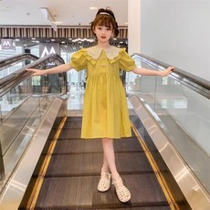 女童娃娃領連衣裙 夏季公主裙