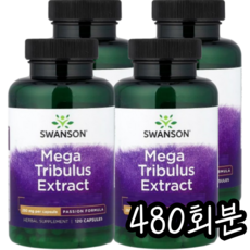 스완슨 메가 트리뷸러스 추출물 250mg 패션 포뮬러 캡슐, 1개, 480회분