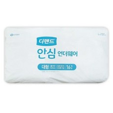 디펜드 안심플러스 언더웨어 성인기저귀 대형 16매, 1개