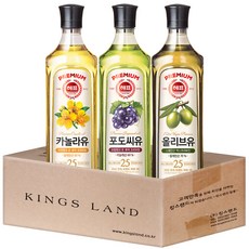 해표900ml(카놀라유+포도씨유+올리브유), 1세트, 900ml