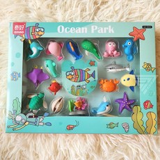 QIHAO 奇好 海洋造型橡皮擦, 海洋, 1個