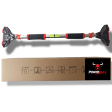 파워불 문틀철봉 2중 안전잠금 턱걸이 가정용 풀업바 실내 유씨아, 블랙