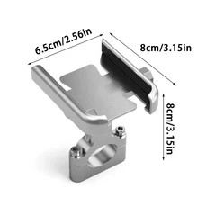 혼다 호환 NX500 부품 튜닝용품 오토바이 핸들 바 핸드폰 거치대 GPS 스탠드 브래킷, Handlebar Silver, 03 Silver Handlebar