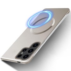 삼성 갤럭시 S23 울트라용 울트라 슬림 케이스 마그네틱 [보더리스 - 오리지널 터치] 5G 케이스용 자석 안전 지문 방지 커버가 있는 매트 폰 219611