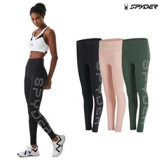 [스파이더 본사 직영] 여성 빅 레터 라인 웜 레깅스 SPGFCNFL357W