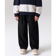 MUSINSA STANDARD KIDS 코튼 와이드 벌룬 밴딩 팬츠 [블랙] 417069