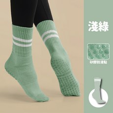 防滑中筒瑜珈襪 白色 健身不腳滑