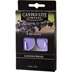 캔들라이트 티라이트 향초, 6개, 68g, 라벤더브리즈