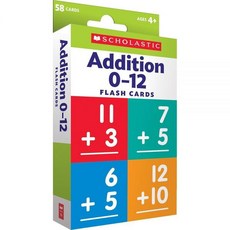 Flash Cards: Addition 0 - 12 스콜라스틱 11st_amz 269974 3550384048, Flash Cards: Addition 0 - 12 스