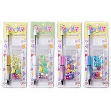 4컬러 세트 DIY 비즈 볼펜 볼꾸 볼펜 꾸미기