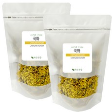 카페인이 없어 부담없이 마시는 국산 국화차 감국 꽃차 국산 100% 지퍼백, 100g, 1개입, 2개
