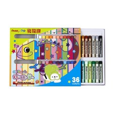Pentel 飛龍 粉蠟筆, 1個, 36色PHN9-36, 36色