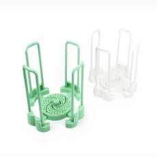 물결샵 크기조절 그릇정리대 접시 식기 선반 주방, 민트, 1개