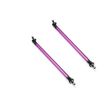 2Pcs 200mm 유니버설 조정 가능한 자동차 레이싱 전면 후면 범퍼 립 Splitter 터로드 스트럿 타이 바 지원, 03 Purple 200mm