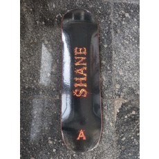 April 滑板板面 7層加拿大楓 紅色火焰字母款 墨西哥原裝進口 8.0尺寸, 如圖所示, 1個