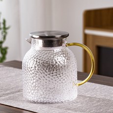 1800ml 玻璃冷水壺 胡桃木蓋, *1250ml嘟嘟壺 不鏽鋼蓋 *, 1套, 1250L