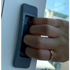 헬로라일락 부착식 창문 보조 손잡이 그레이 2P 샷시손잡이