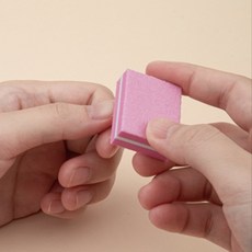 [DND] 네일파일 손톱 관리 정리 다듬기 블록형 네일버퍼, 핑크