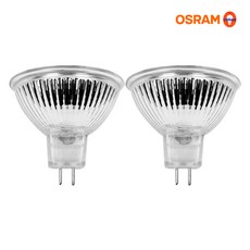 오스람 MR16 할로겐 전구 50W, 전구색, 2개