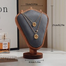 나무 보석 목걸이 디스플레이 프레임 인상 모델 카운터 소품
