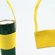 텀블러가방 심플한 무지 텀블러백 휴대용 컵 캐리어 쓱템, 1개