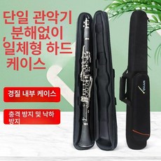 클라리넷 하드케이스 블랙 더블 싱글 겸용 휴대용 수납 가방, 1개, 기본 모델명/품번