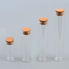 끈이스토어 코르크 마개 일자형 유리통 코르크유리병 미니유리병, 50mm