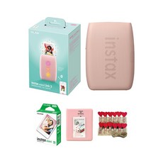 인스탁스 포토프린터 링크3+필름10매+사은품/스마트폰프린터, 로즈핑크