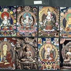 【臺灣\齣貨】佛像明信片一套高清珠光紙2025.3.29-128【秦小姐精品店】, 1個, 佛像明信片一套